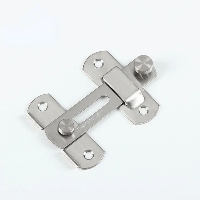 Stainless steel Guard Latch Bolt With Screws Sliding Window Door Lock Handle Door Latch Home Safety Chain Door Home Hardware