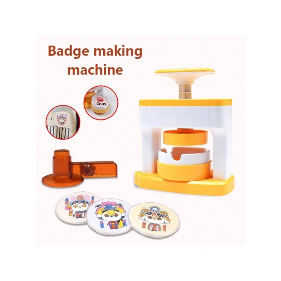 

Набор для изготовления значков: 1 комплект для создания круглых значков своими руками с 48 шаблонами и 48 комплектующими, милая машинка для пришивания значков, подарок, разные цвета и узоры