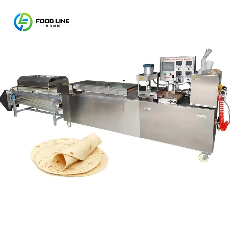 

Customized Factory Restaurant Full-Automatic Flour & Corn Tortilla Making Machine Chapati & Pancake Type for Food Shops