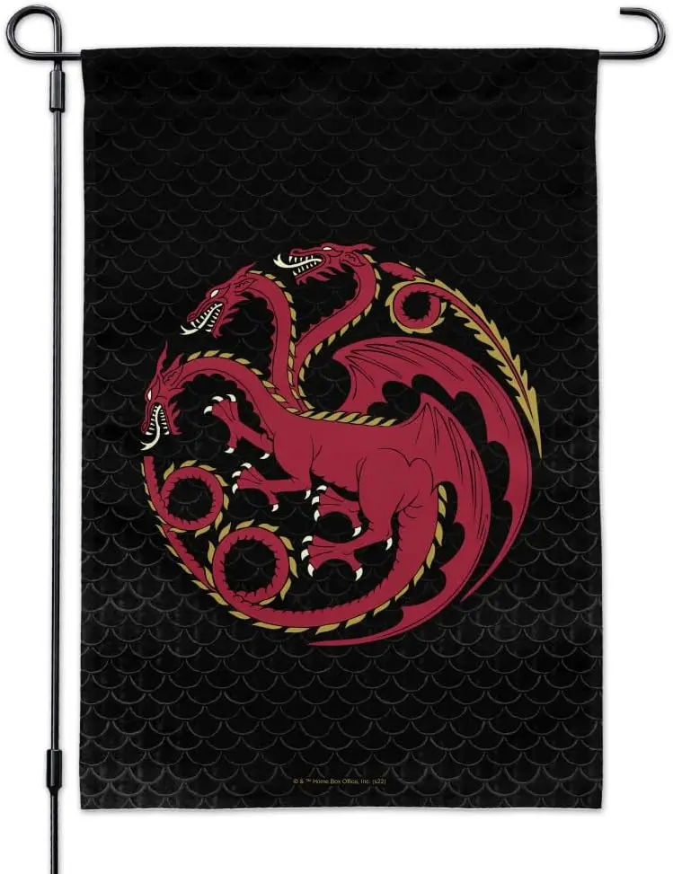 House of the Dragon Targaryen Sigil Scales Garden Yard Flag