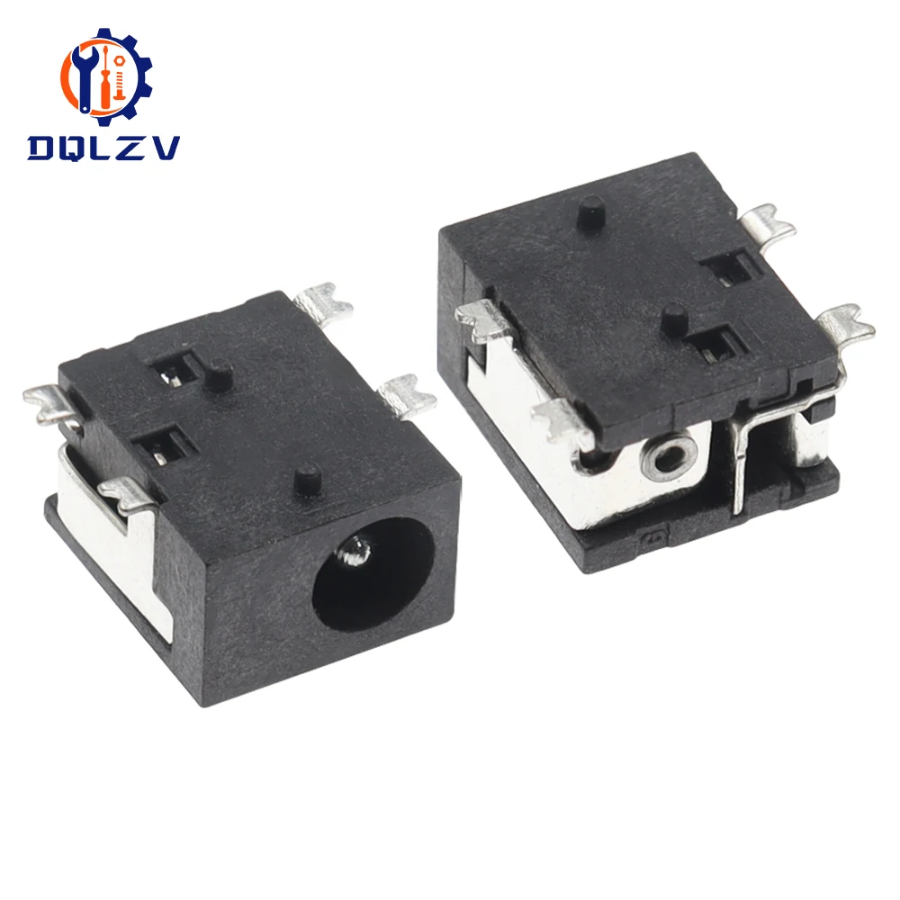 DC-033 3.5*1.3 4.0*1.7 mm 1.3mm 4smd DC Power Female Outlet Interface Socket Jack DC033 SMD 4 Pins 3.5x1.3 4.0x1.7mm