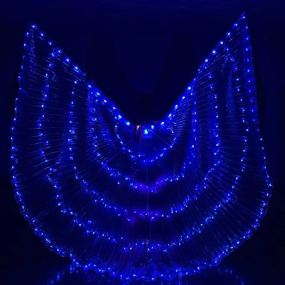 350 Stuks Leds Volwassen LED Vleugels Buikdans Isis Vleugels Halloween Wing Prop LED Cape Lamp Wing Buikdans Kostuums