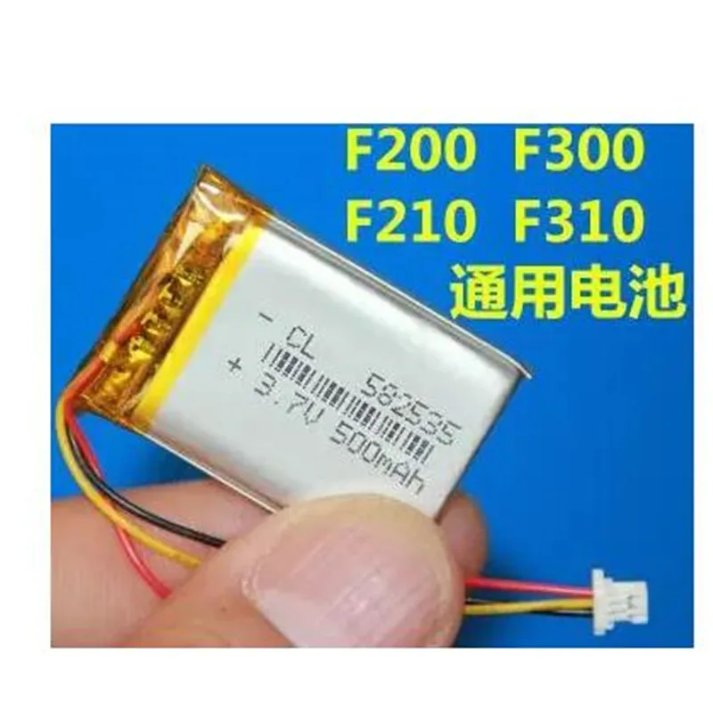 

2Pcs/Lot 582535 602535 3.7V 600MAh Polymer Lithium Ion Li-po Li-ion Rechargeable Battery For F300 F200 F210 Drive Recorder