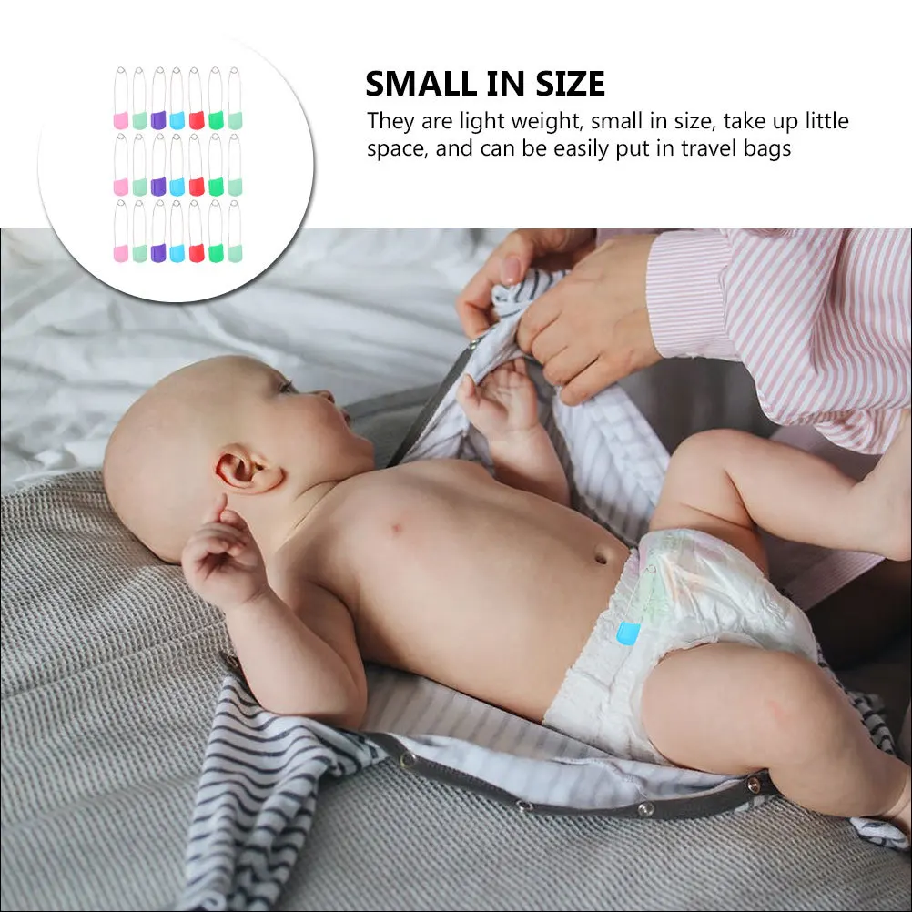 50 個の安全ピンベビーおむつブローチ軽量コンパクト布おむつ洗濯ジュエリークラフト縫製編み物手芸用