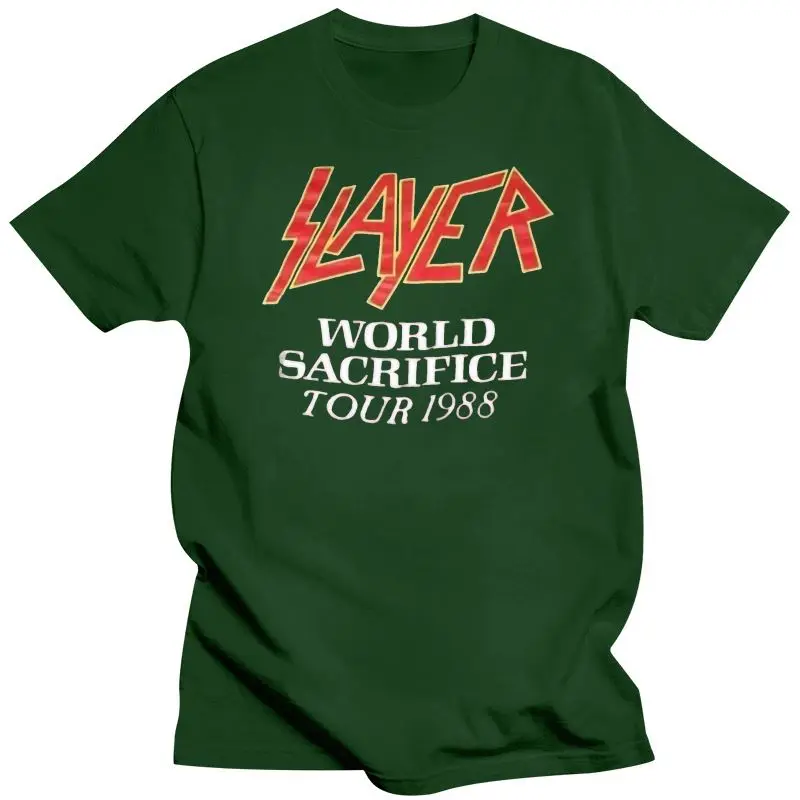 2022 New 1988 Slayer Root Of All Evil World Sacrifice Tour T Shirt  Usa Size