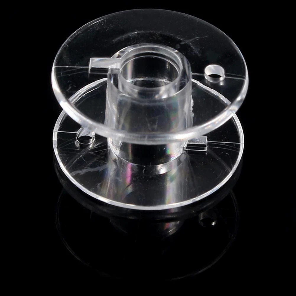 

25Pcs Clear Sewing Machine Bobbin Case Storage Organizer Premium ABS Bobbins Soft Plastic Box Easy Thread Management