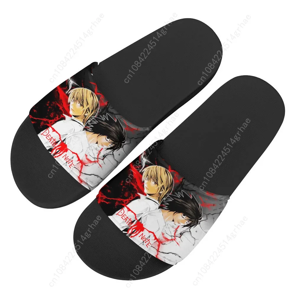 Death Note Fashion Slippers Home Water Shoes Men Women Teenager Custom Made Bathroom Beach Pool Sandals That Can Be Worn Outside