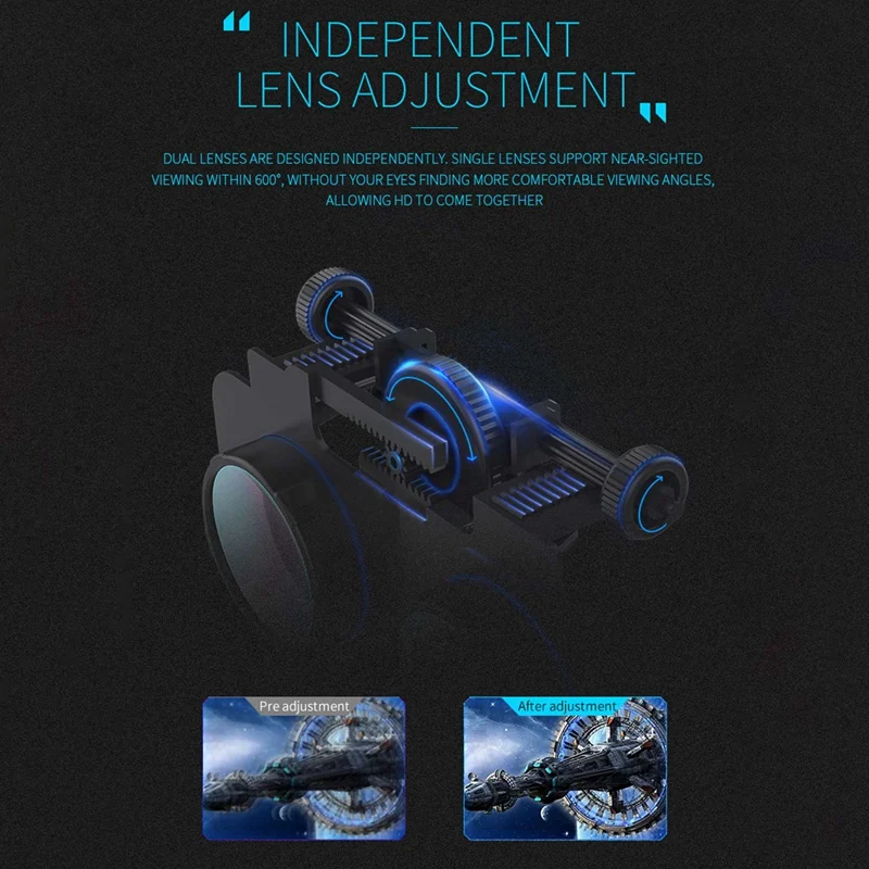 Шлем виртуальной реальности, VR-очки с поддержкой Google Cardboard, для IOS и Android