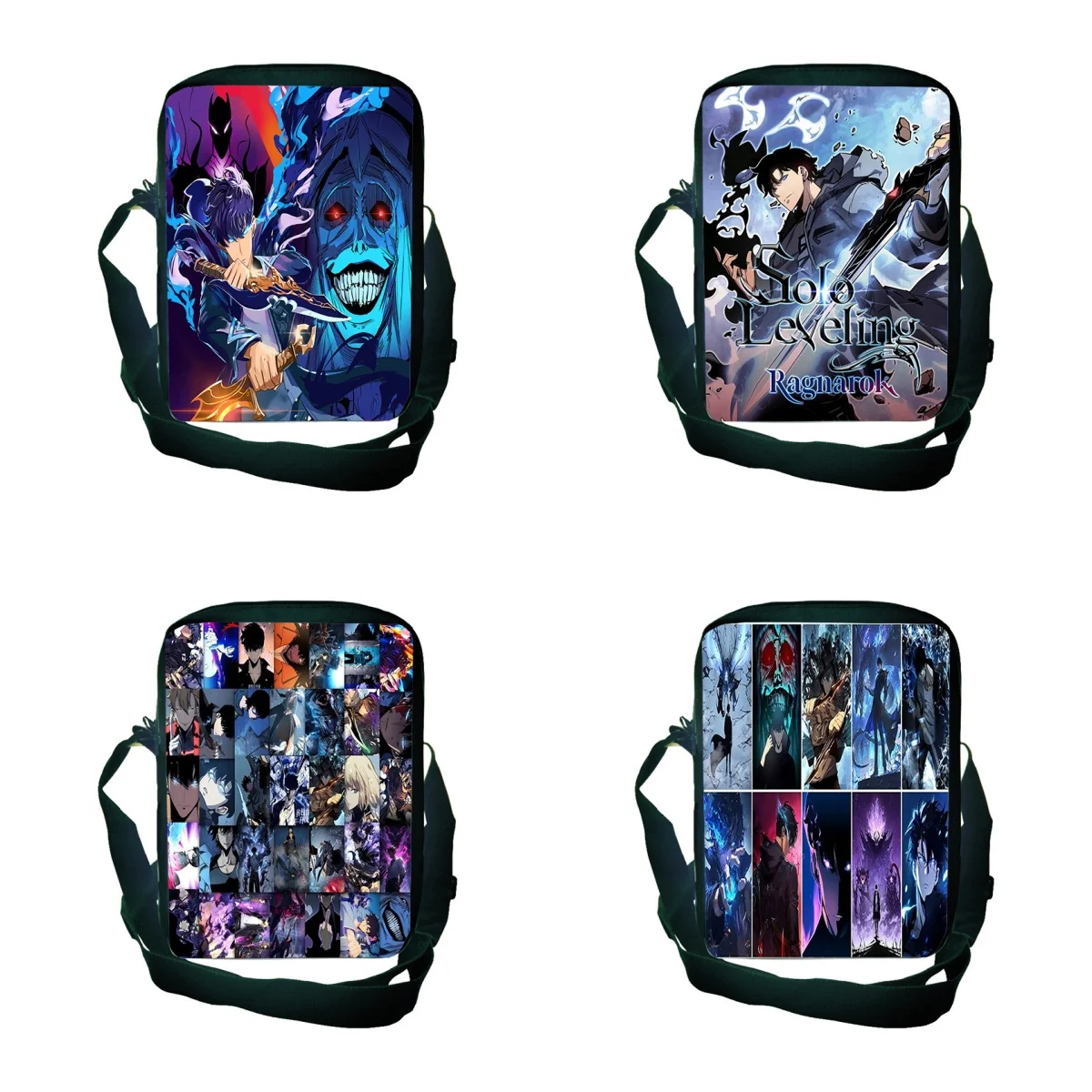 

Fun Game Solo Leveling Sung Jin Woo Pattern Shoulder Bag Student Daily School Load Satchel Kid Cartoon 3D Print Crossbody Bag