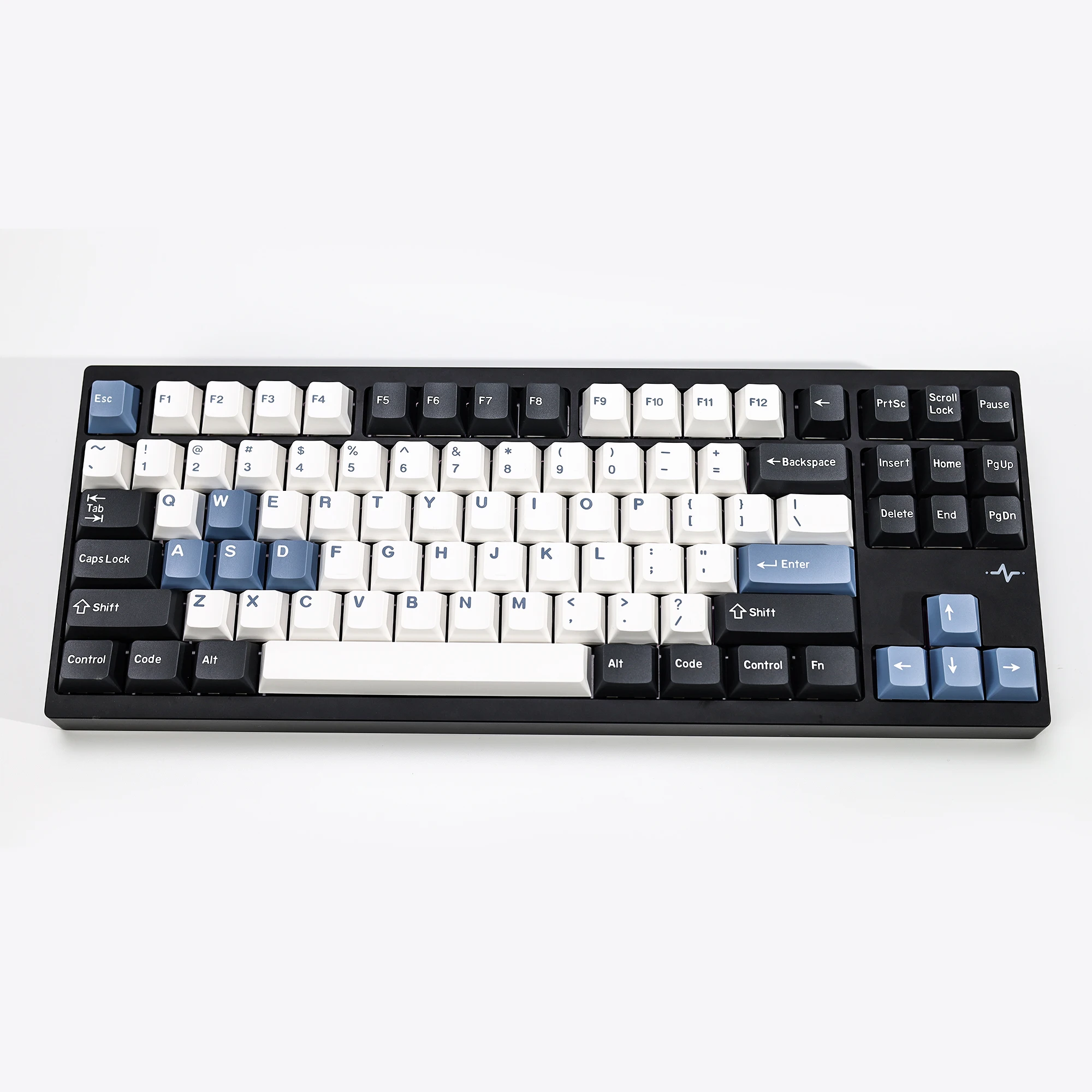 KBDiy GMK Arctic Keycaps Double Shot Cherry Profile PBT Keycap Custom Mechanical Keyboard ISO Enter for 75 Aula F87 F108 F99 Pro