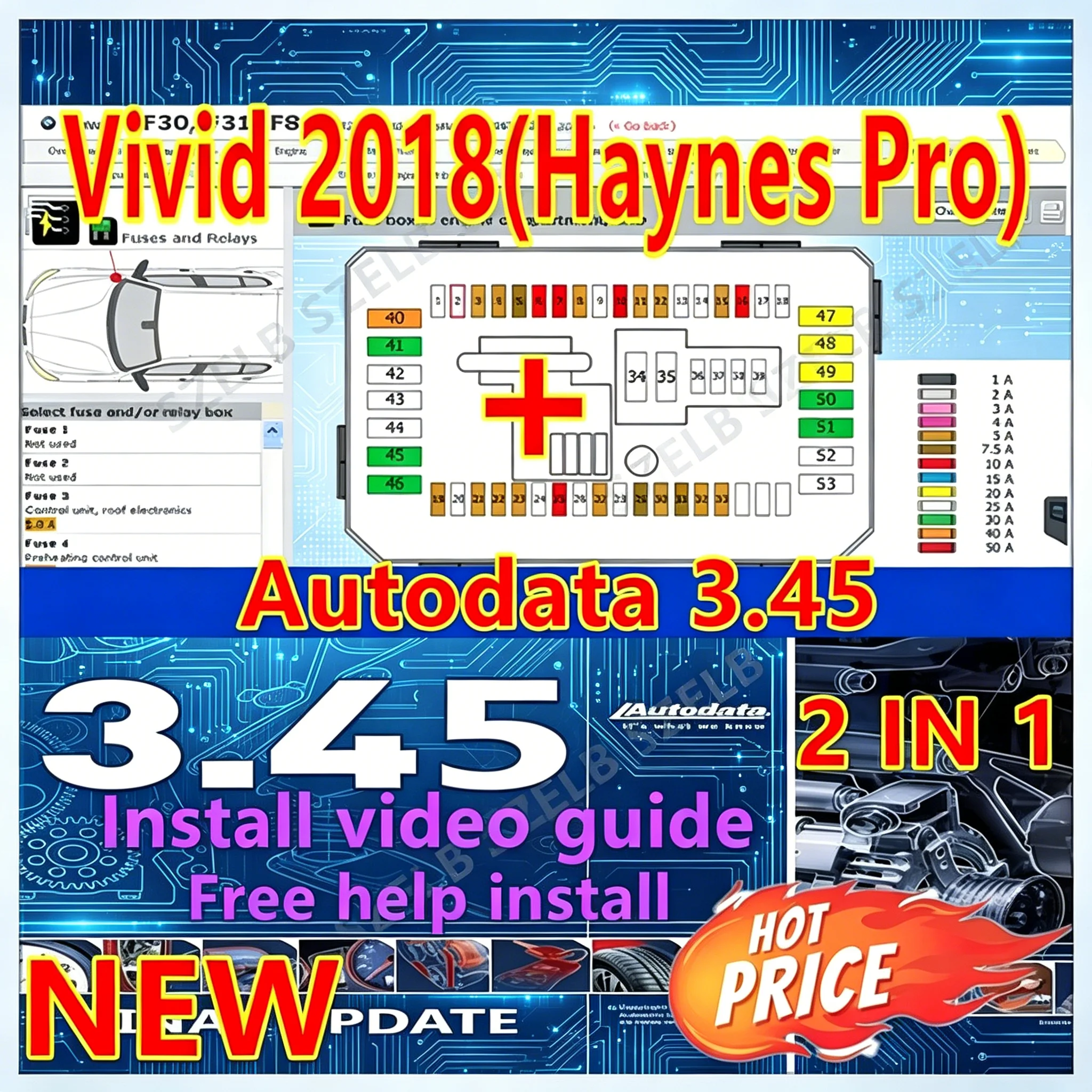 

2026 hot ! Auto repair software Haynes pro vivid workshop 2018 + autodata 3.45+ unlimited install + install video+ free install