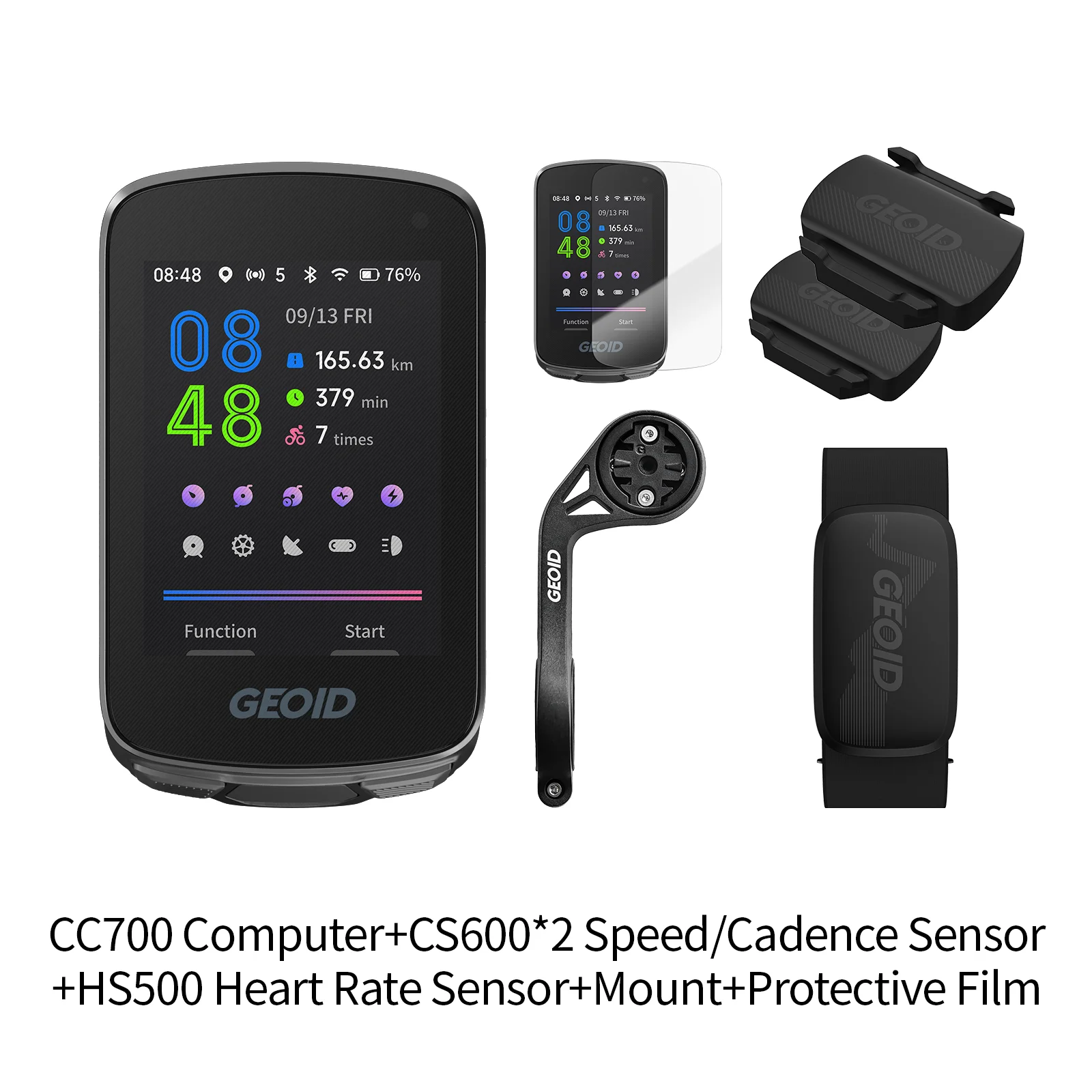 GEOID CC700 スマートGPSバイクコンピュータ GEOID CC700 GPS バイクコンピュータ 2.8 インチカラースクリーン