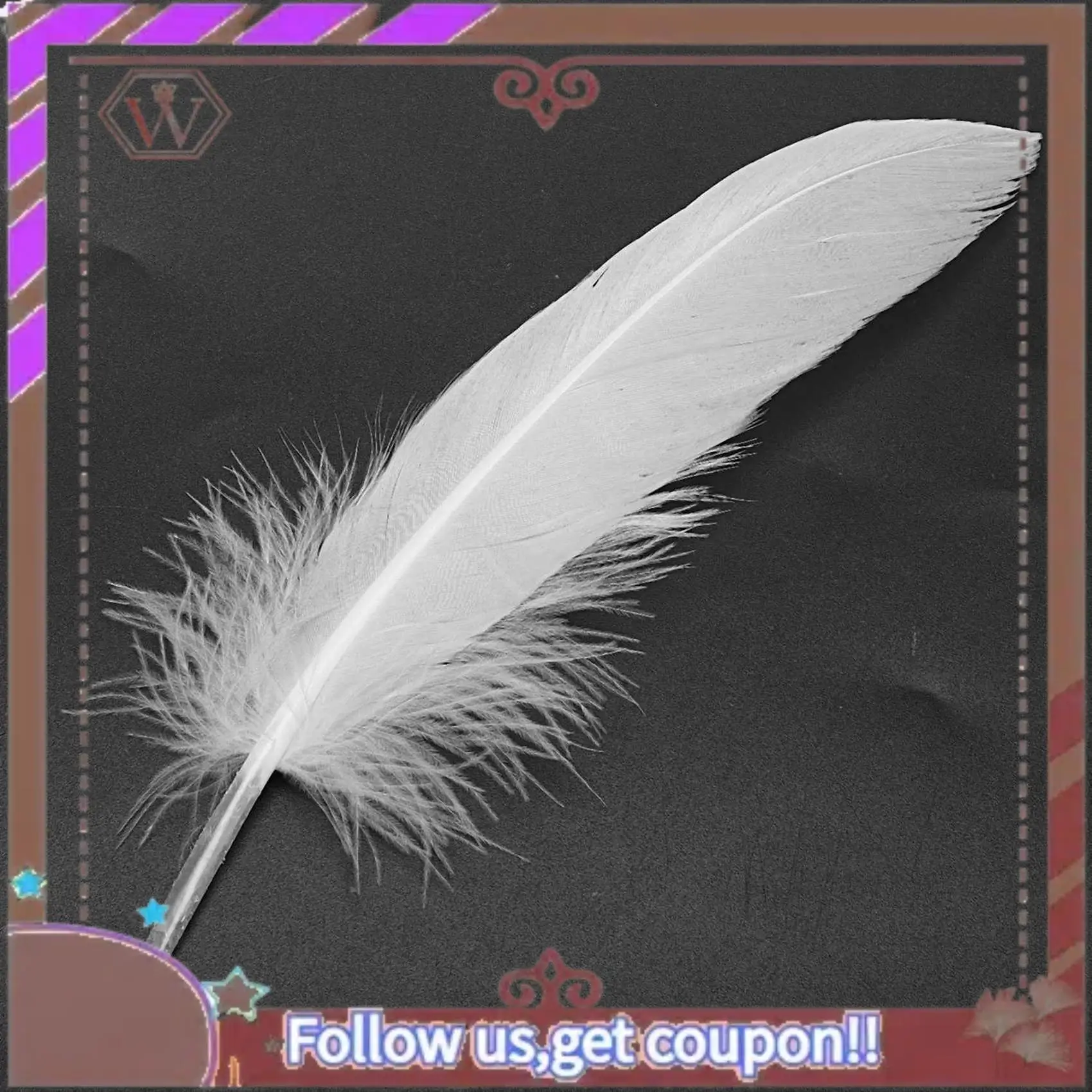 A95D-200Pcs White Feathers Goose Craft For Party Hat Crafts Wedding Decoration 15-22Cm