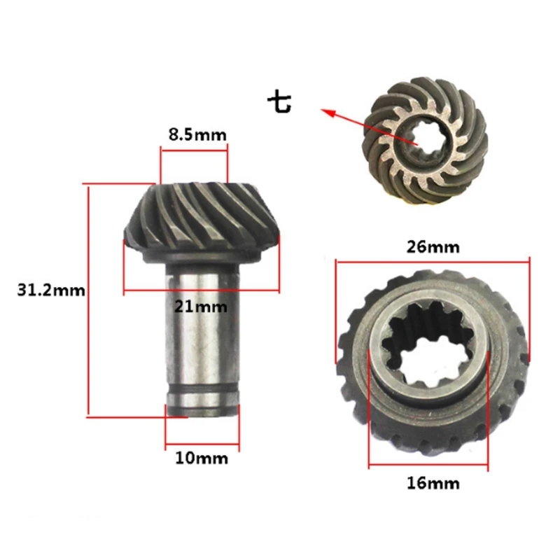 Compact Trimmer Gear Working Head Gear Use for Trimmer Brush Cutter