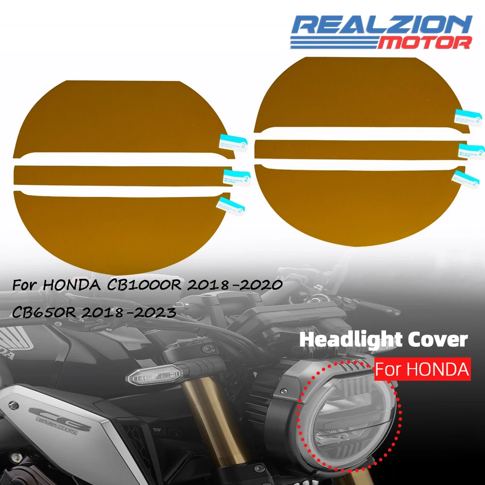 REALZION Motorcycle Headlight Cover Film For Honda CB650R 2018-2023 CB1000R 2018-2020 Motorcycle Cluster Scratch Protection Film