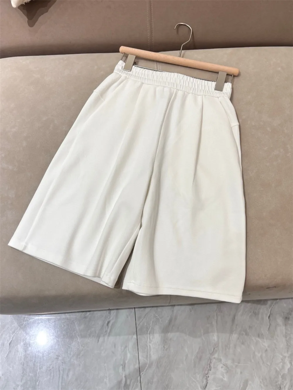 25 新しい女性の高品質ネイルビーズコットンカジュアルでファッショナブルな多用途ハイウエスト弾性ショーツ