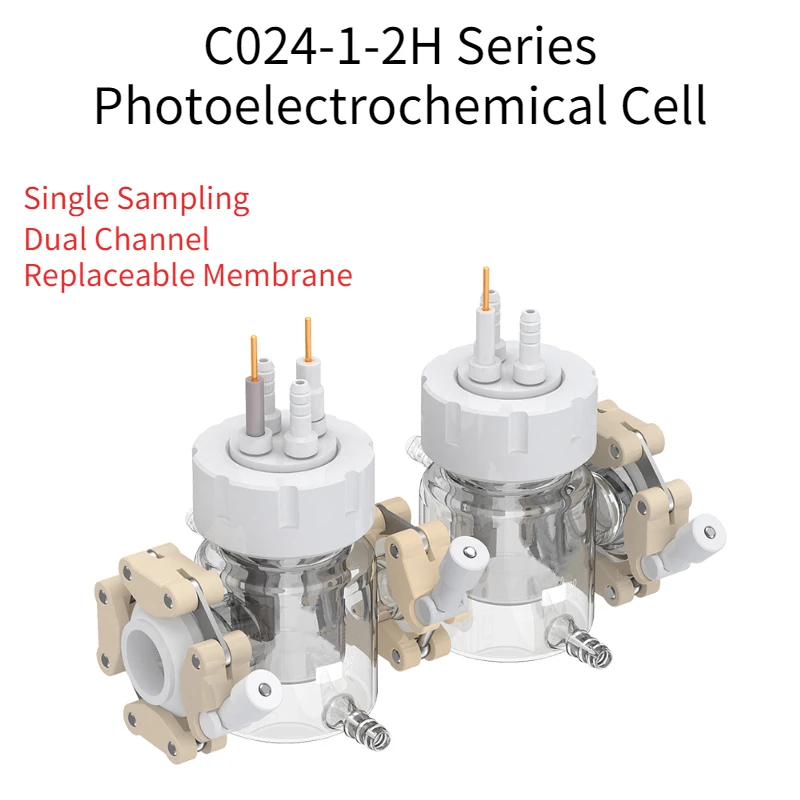 

C024-1-2H Single Sampling Replaceable Membrane Dual-channel Photoelectrochemical Cell Three-electrode System Single Double Layer