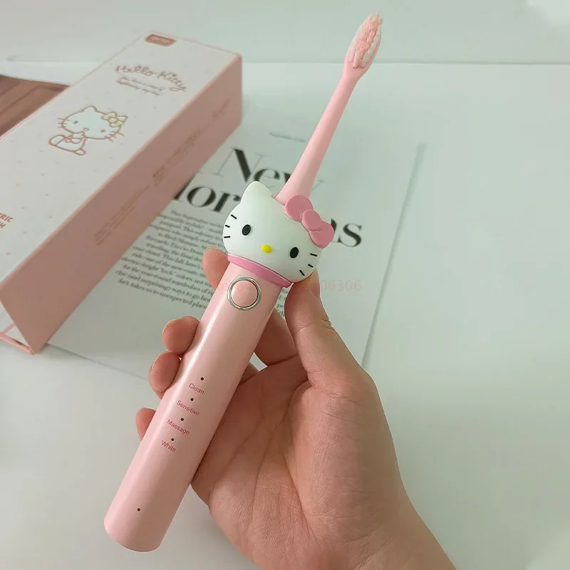 Sanrio Hellokitty Kuromi Lovely Electric Toothbrush Girl's Birthday And Holiday Gifts