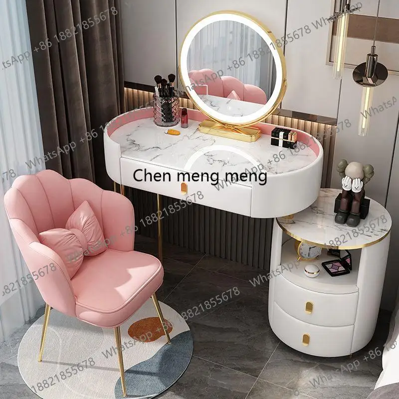 Small Study Dressing Table Stool Organizer College Dorm Essentials Cute Vanity Table Beauty Mesa De Maquillaje Home Decoration