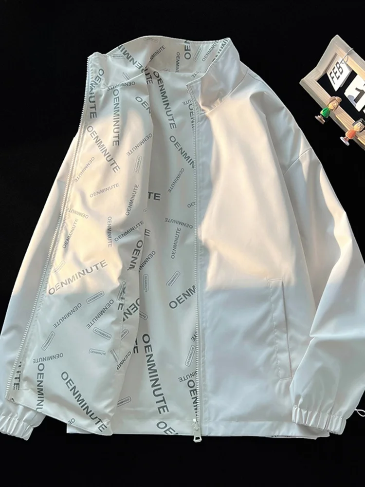 

Двусторонняя мужская куртка для спорта и активного отдыха, модная, из хлопка и полиэстера, ветрозащитная, осенне-зимняя, новинка