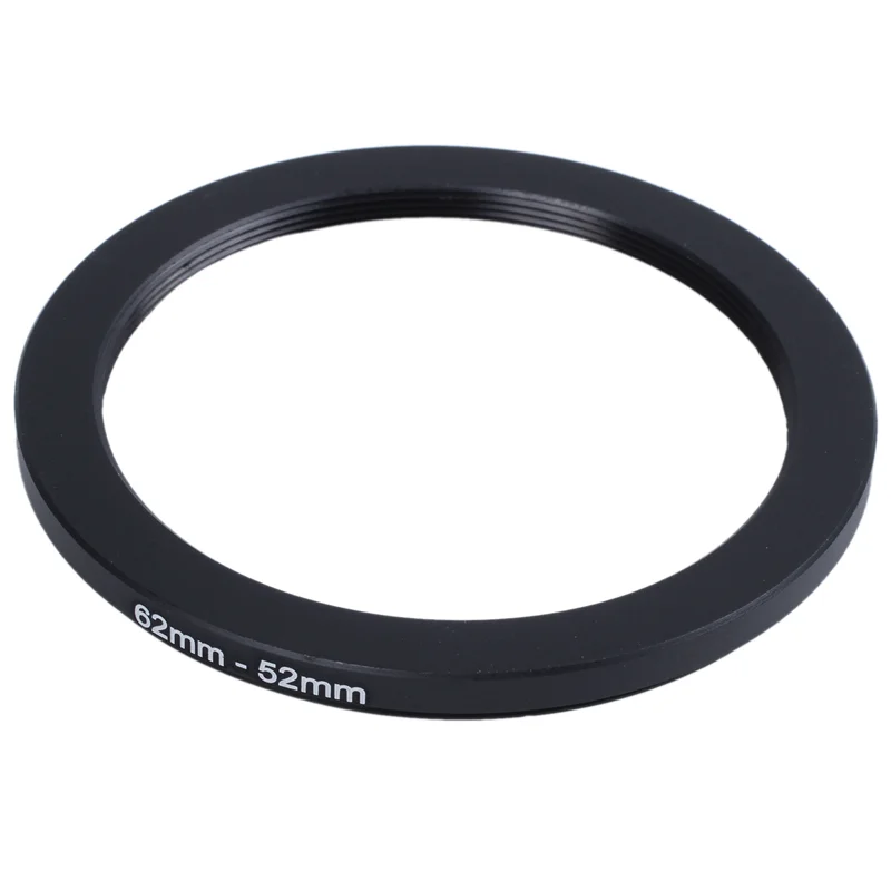 ZIZI 2 Pcs 62Mm-52Mm 62Mm To 52Mm Black Step Down Ring Adapter For Camera