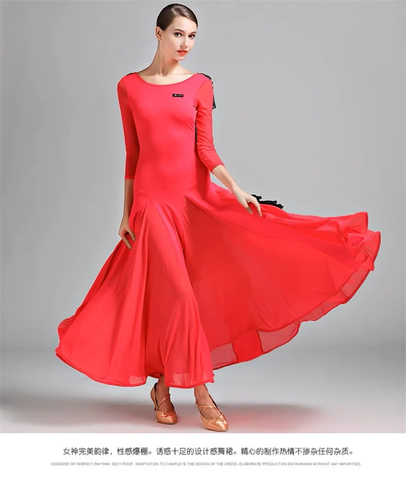 ODBD1352 Venda quente de alta qualidade Desgaste de desempenho feminino vestido de competição de salão