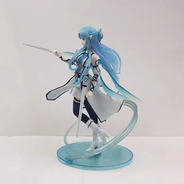 Figurine de dessin animé Sword Art Online Yuuki Asuna Water Spirit, 23cm, Statue modèle, Collection de Fans, jouet d'ornement de décoration de bureau