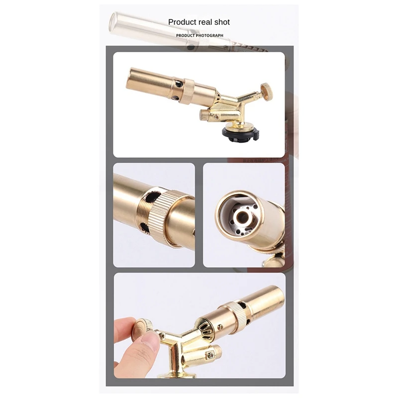 911 Copper Tube, Cassette Gas Tank Gun, Portable Barbecue Baking Gun, Outdoor Camping Ignition Barbecue Flamethrower