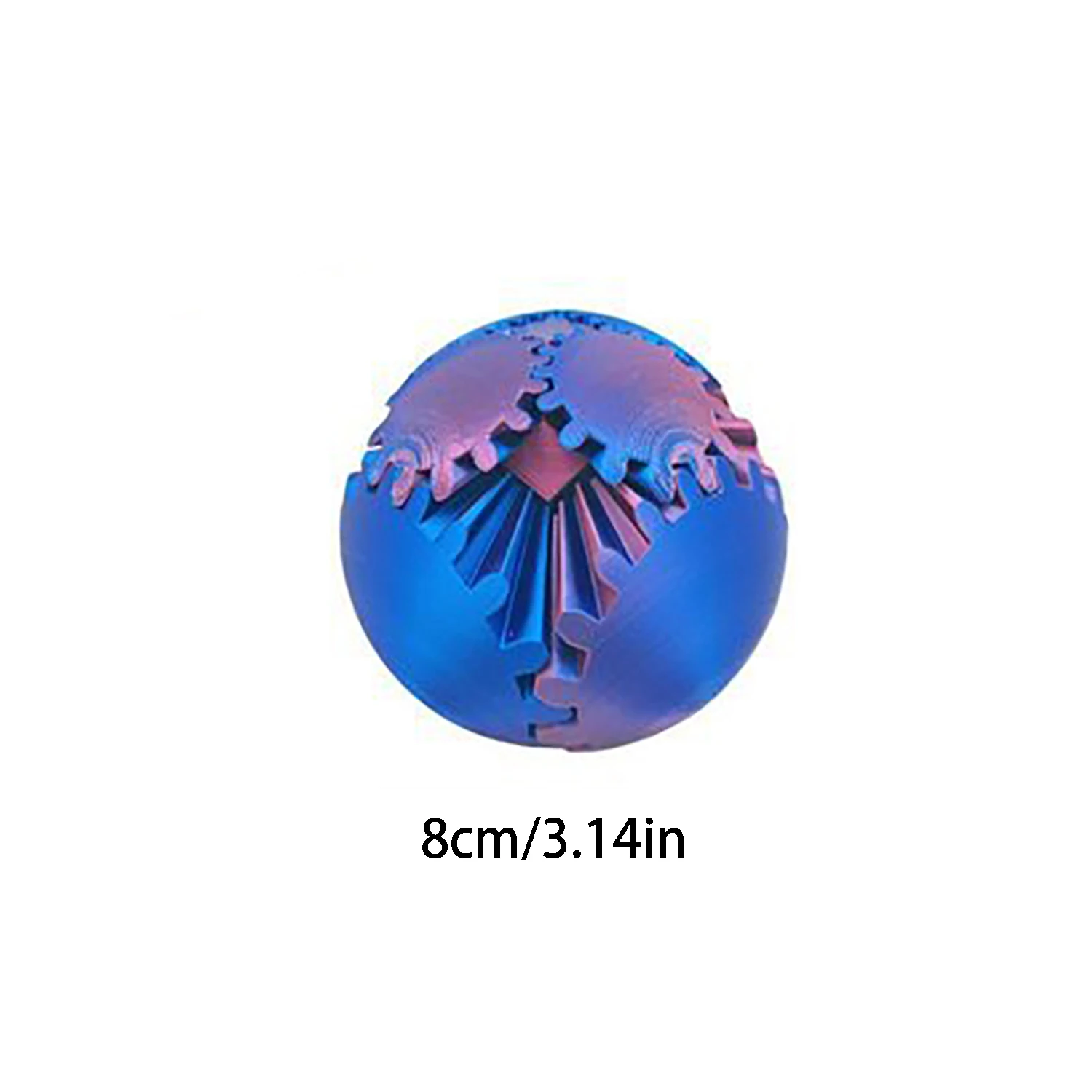 3D printed gear ball, rotating ball is also a cube, restless toy, relieves stress and anxiety, can also be used as a ornament