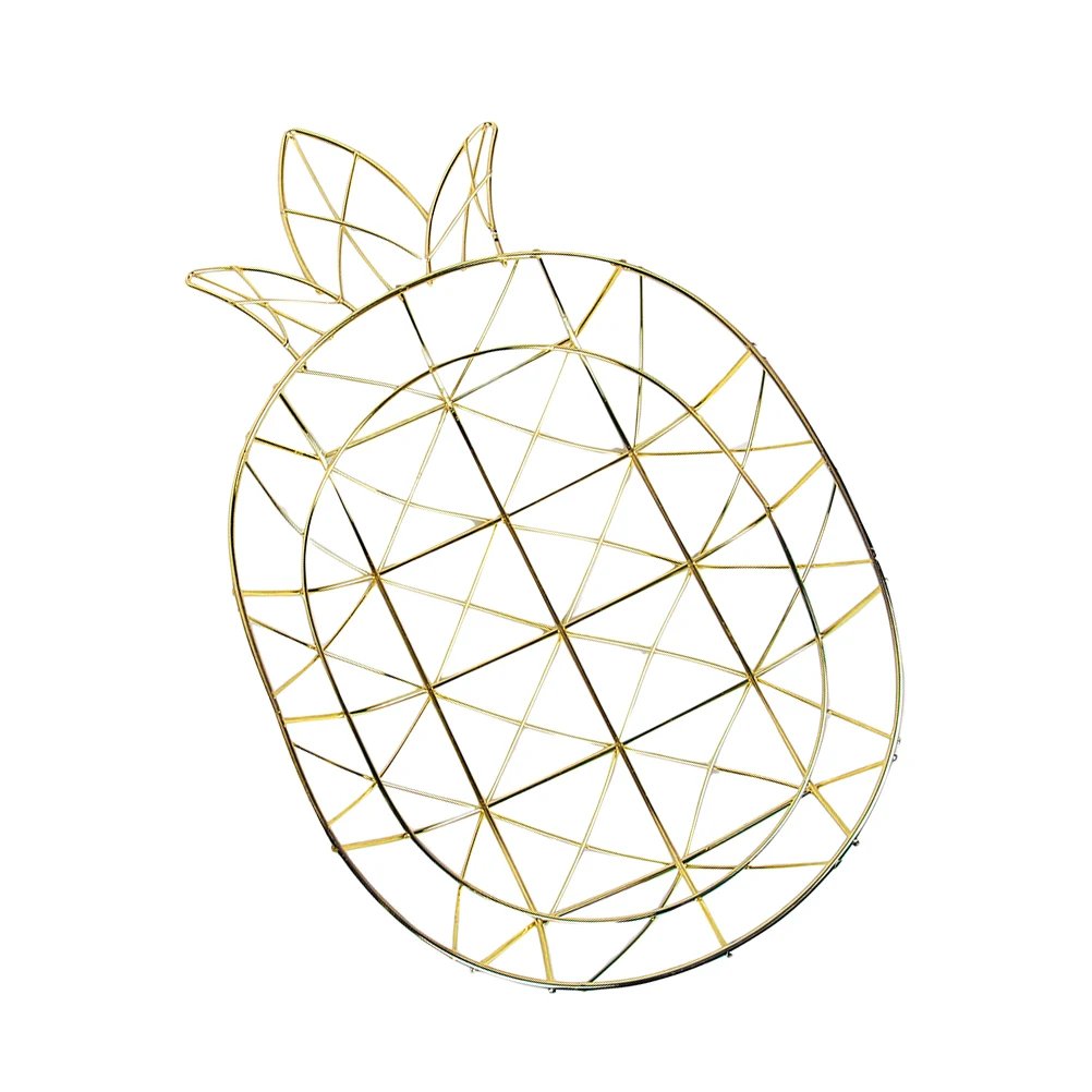 

Iron Wire Fruit Basket for Kitchen Large Capacity Hollow Design Vegetable Holder Storage Bowl Decor Fruit Bowl Stand