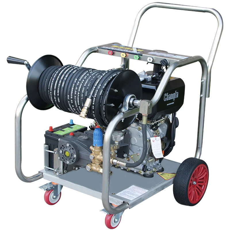 300 bar high-pressure washing hine, commercial industrial pump, high-pressure car washing hine driven by  engine