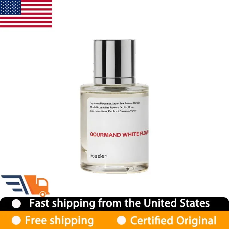 

Dossier Gourmand White Flowers Eau de Parfum Feminine Spray 50 ML Original Premium Lasting Floral Pheromones Perfume 1.7 Ounce