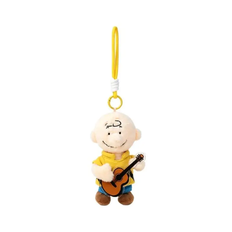 Snoopy Music Roaming Series Plush Doll Pendant Lovely Beagle Cartoon Keychain Charm Decor Accessory Wholesale Large Bulk Supply