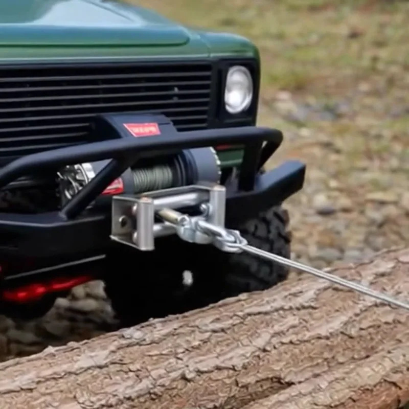 

Металлическая электрическая лебедка PYFORE для 1/10 RC Rock Crawler Car Traxxas TRX4 Axial SCX10 D90 Defender, аксессуары для обновления внедорожников