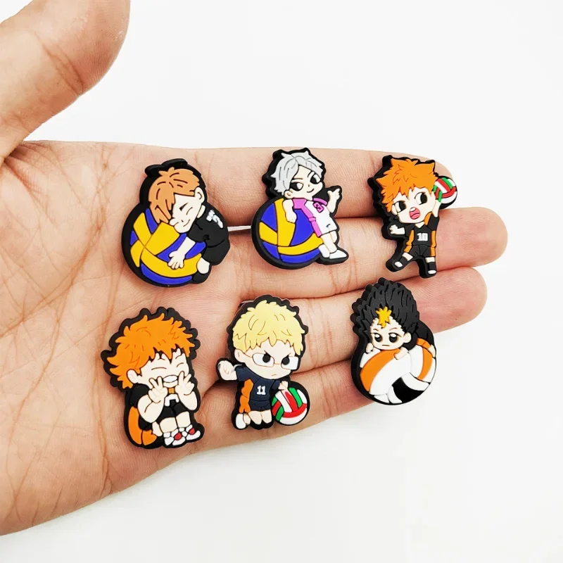 Set de accesorios PVC para zapatos Haikyuu Hinata: decoración DIY