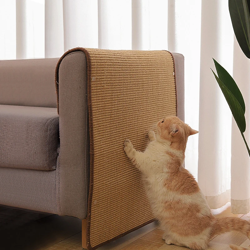 

Wear-resistant Natural Sisal Cat Scratching Pad with Nail Paw Training Sofa Protect Cat Wall Scratcher Rascadores Para Gatos