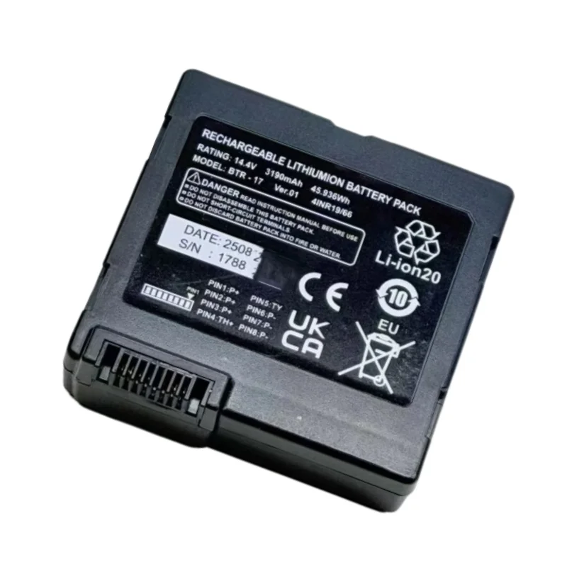 High Quality BTR-17 Fiber Fusion Splicer Battery 14.4V 3190mAh for Fujikura BTR-17 FSM-43S FSM-33S OTD Replacement Battery