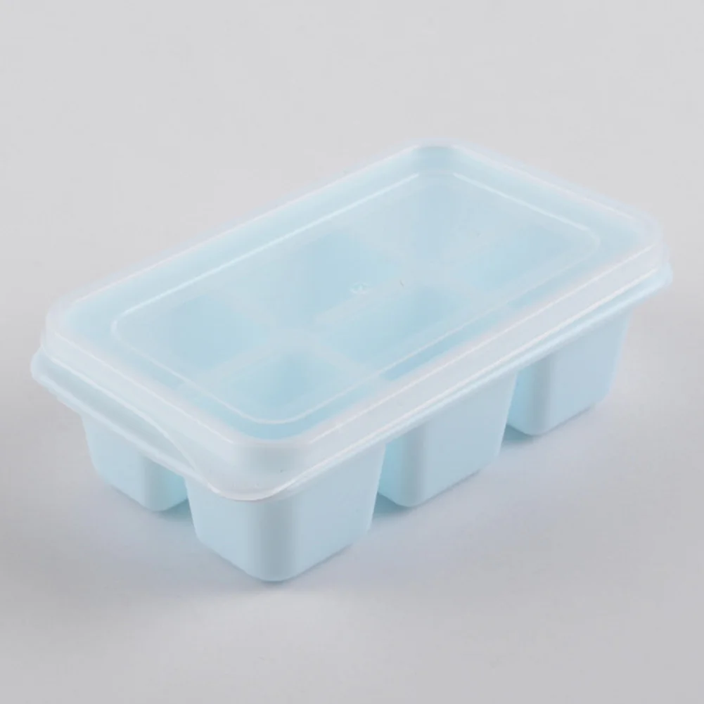 

1 Pcs Ice Tray Ice Cube Mold With Ice Blocks Freezing Mold Quick Household Homemade Ice Cream Box Material:Silicone