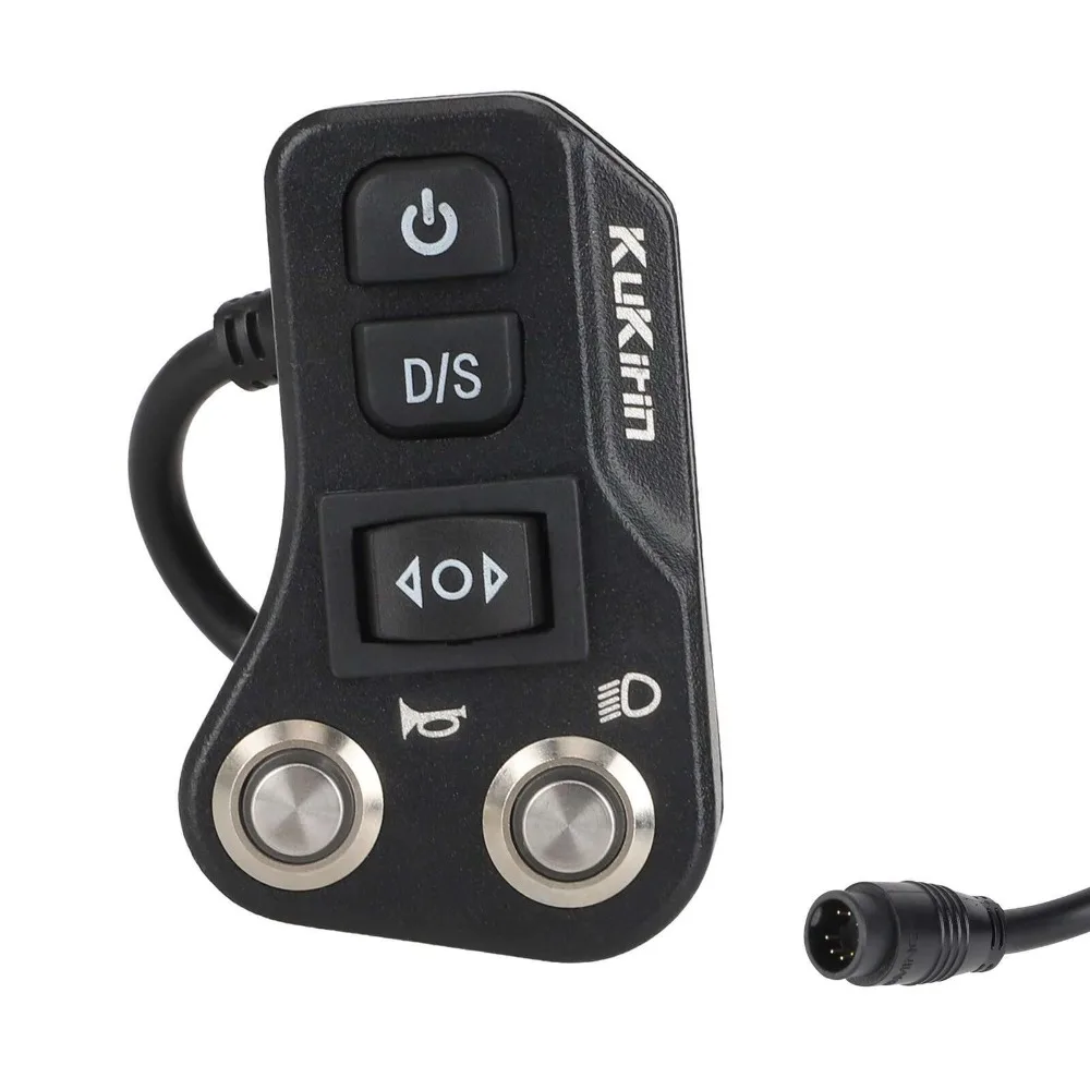 

Металлический кнопочный переключатель для скутера, звуковой переключатель фар для KukirinG3Pro/G4max, детали переднего звукового переключателя фар для электрического скутера