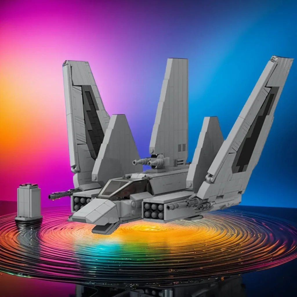 

1002PCS Alphaer XG-1 MOC Sci-Fi Star Fighter Model Education Building Blocks Gift