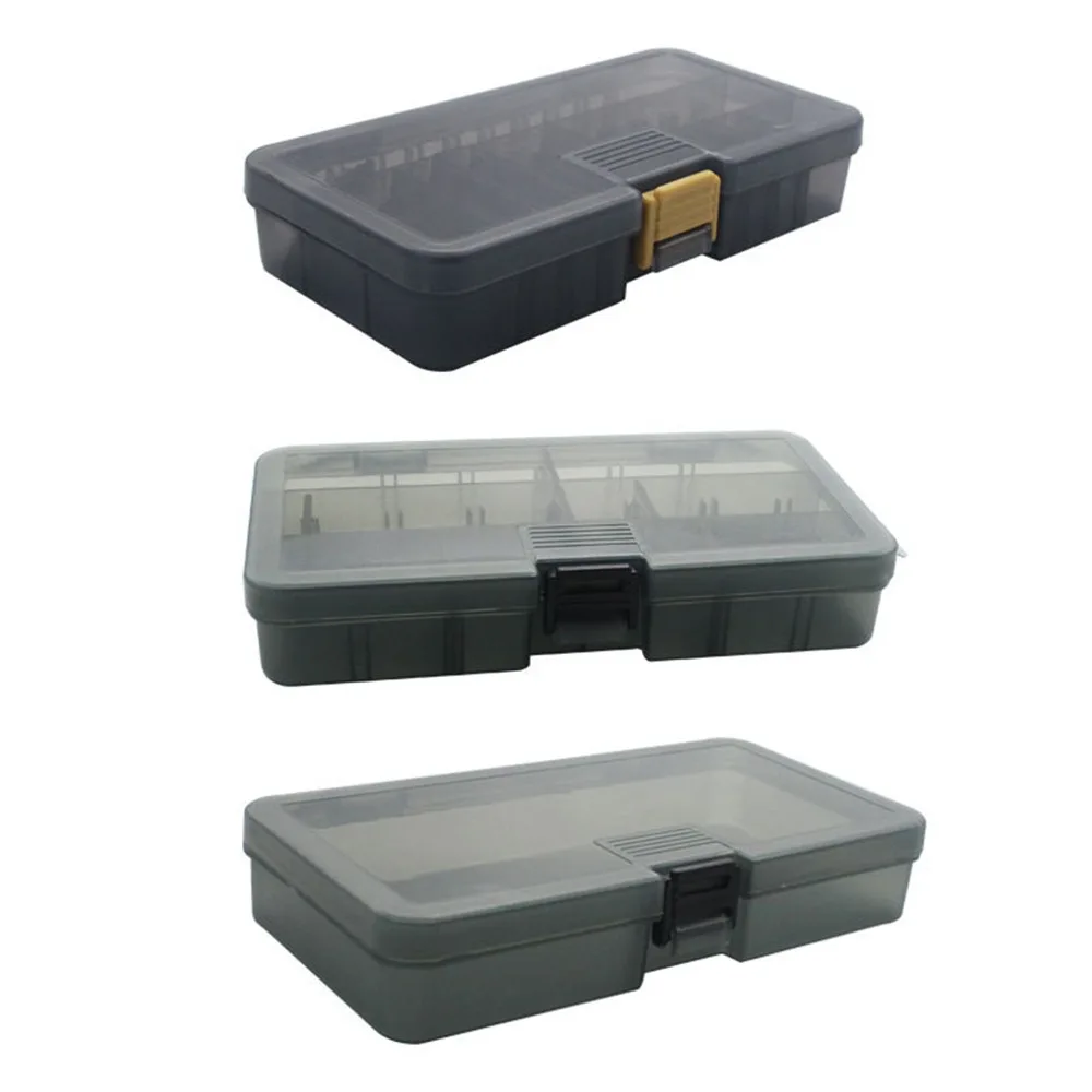2PCS Removable Dividers Fishing Tackle Box Clear Transparent Lid PP Fishing Lure Storage Case Fishing Lure Box for Hook Storage