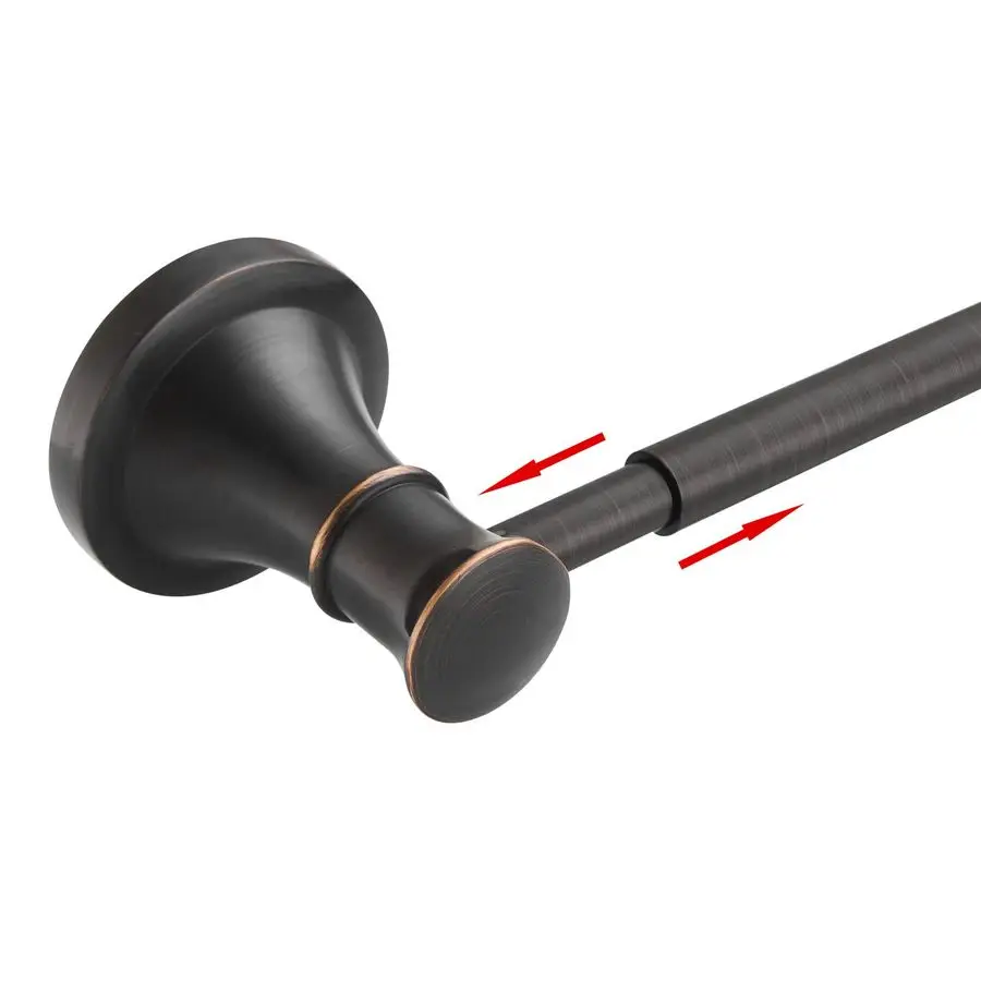 

Регулируемая бронзовая вешалка для полотенец от 16 до 26 дюймов, настенный держатель для полотенец, штанга-вешалка для ванной комнаты, фурнитура для ванной