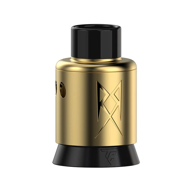 Auténtico atomizador de tanque ThunderCloud Recoil R3 RDA, soporte cuadrado de cubierta de construcción en ángulo sin poste de 24mm, vaporizador Vape de GrimmGreen