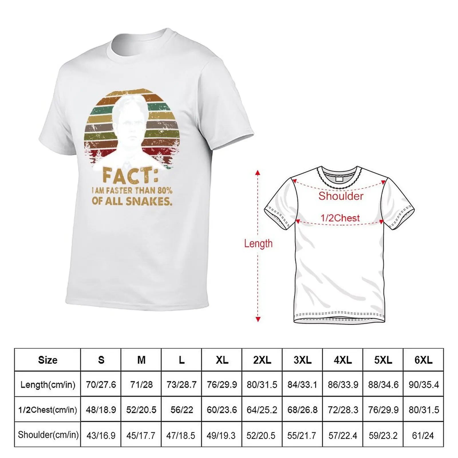 Fact: I Am Faster Than 80% Of All Snakes T-Shirt plus size tops tshirts personalised shirts men graphic