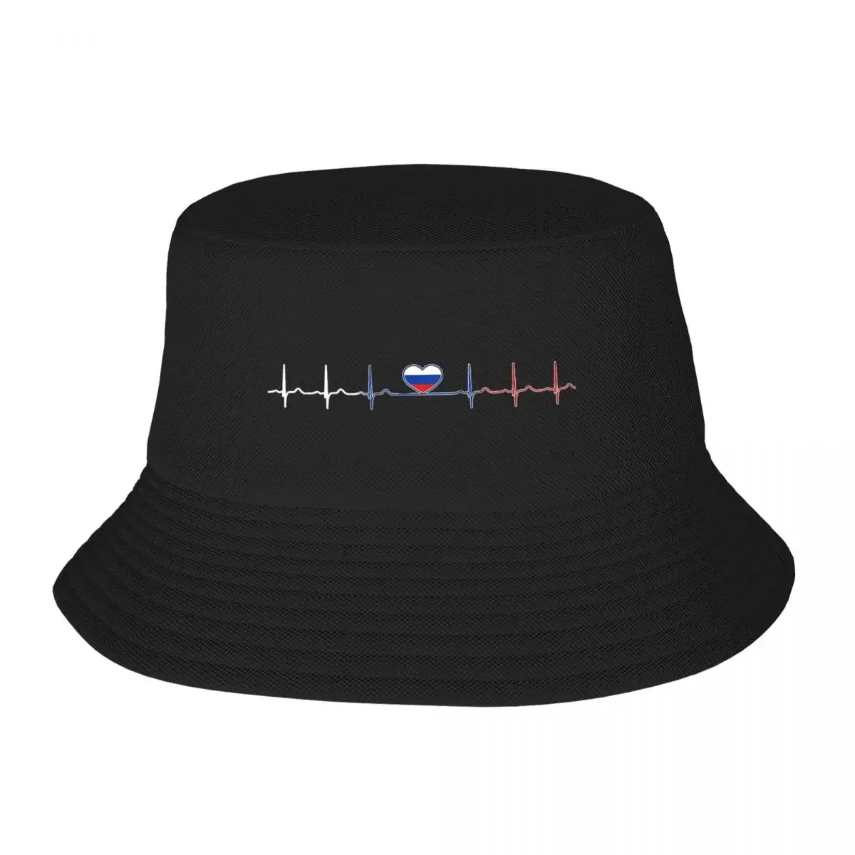 Travel Headwear Heartbeat Russia Merch Bucket Hat Street Teen Sun Hat Ispoti Hat Foldable Fishing Hats Outdoor Sport