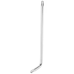 Long Arm Tamper Proof Torx Star Key Wrench Silver, T25 100mm