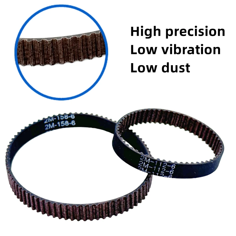 High Quality GT2 6mm Timing Belt Upgrade Anti-slip Closed Loop 110 112 158 188 200 280 300 320 400 610 852mm 2GT-188-6 Width 6mm
