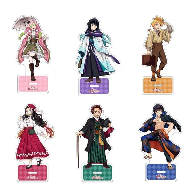 Demon Slayer: Kimetsu No Yaiba Kanroji Mitsuri Tokitou Muichirou 5th Anniversary Acrylic Stand Figure Anime Peripheral Ornament