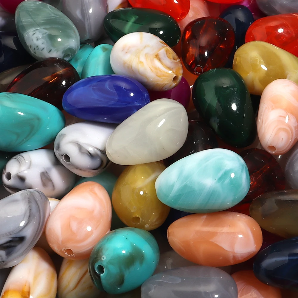 10pcs Irregular Acrylic Beads for DIY Jewelry Making