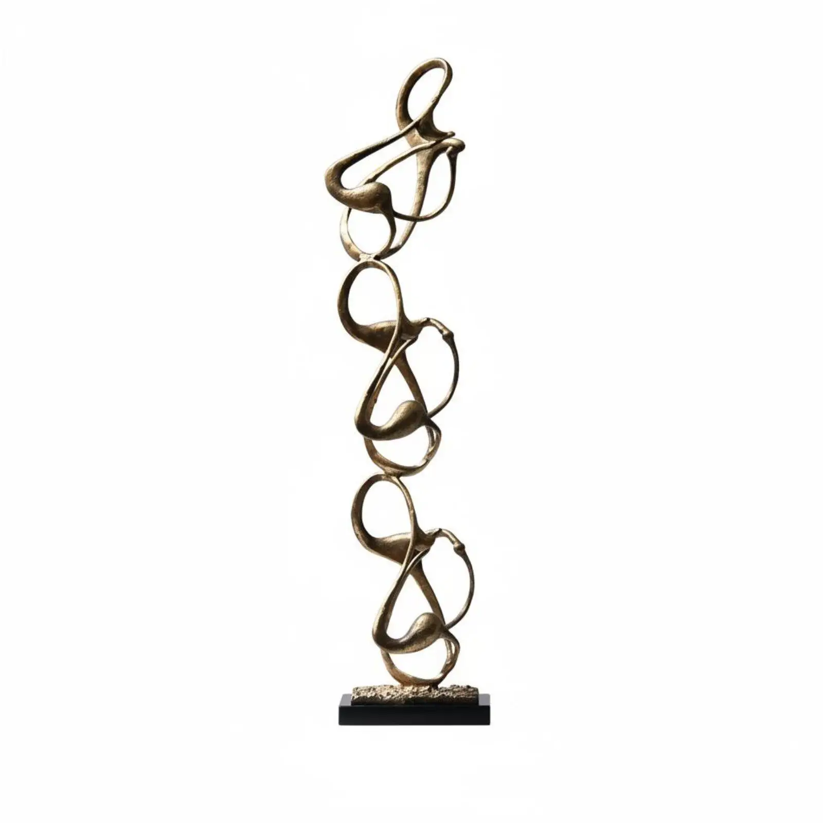 Geometric metal sculpture in rustic minimalism – Minimalist,